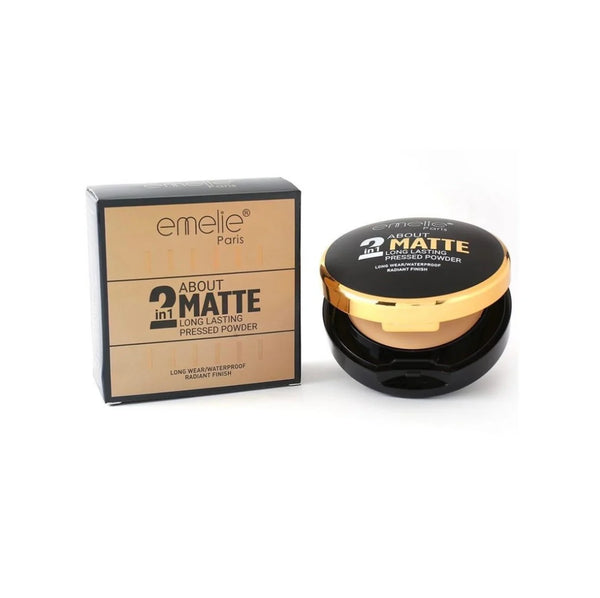 Emelie Beauty 2 in 1 Matte compact powder limited variant